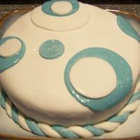 Circle This is my second fondant cake. I'm still just learning and playing around.