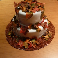 Fall/autumn Cake Cake made to auction off at a charity event
