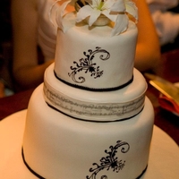 Black And White Wedding Cake Based on a cake by lib, this was made for a good friends wedding. It travelled over 100 miles through Arizona and Nevada in June. It was...