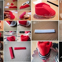 Red Converse All Star Sneakers - Tutorial 