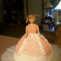 Doll Cake First time every making a 3-D cake and first doll cake. All buttercream.
