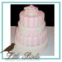 Pink And White Stripe Cake This cake was requested after seeing a picture from a fellow cc'er :) ( Jennifer Dontz i believe!) I was super excited to do it and...