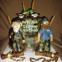 Duck Dynasty *Duck Dynasty cake with Si and Jase!