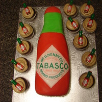 Tobasco Bottle Birthday Cake 