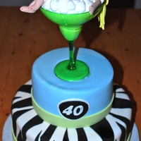 40Th Birthday Margarita Girl Only the glass is plastic, everything else is edible.