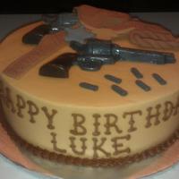 Cowboy Birthday Cake 