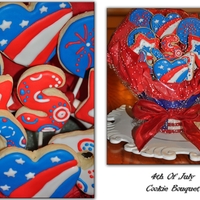 July 4Th Cookie Bouquet Sugar cookies.