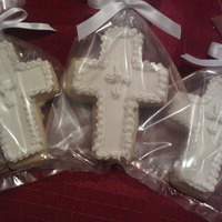 Baptism Crosses NFSC, Fondant and Royal Icing Details