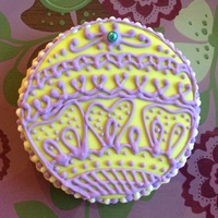 Henna Another henna cookie. I have working on my piping skills. Not there yet but will get there eventually.