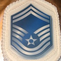 Senior Master Sergeant Decorated in bc with edible image