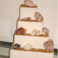 Beach Theme Wedding Cake Beach theme wedding cake