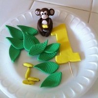 Monkey Fondant Work 