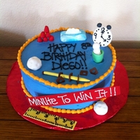 Minute To Win It chocolate chocolate cake. fondant accents
