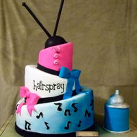 Hairspray Play Cake I made this cake for Little Rock Family Magazine's showing of Hairspray at our local playhouse. It's al satin ice. 14, 10, 6 inch...