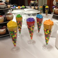 Colorful Cupcake Celebration Party cupcakes for graduation party.