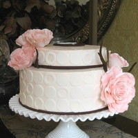 Pam's Rose Branch Birthday Cake Rose branch birthday cake I made for my friend Pam. I was largely inspired by Paige Fong's beautiful cake: www.flickr.com/photos/...