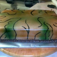 Groom's Wedding Cake They wanted one inspired by Duck Head. They sent me a picture, and this is my interpretation of it.