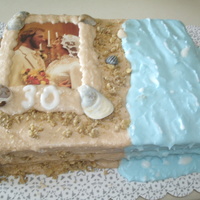 Ocean Waves This is the cake I made for my parents' anniversary, when they got back from a trip to see the ocean. It's made with buttercream...