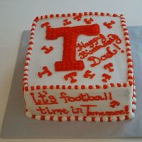 Ut Vols Cake UT cake for my dad....huge UT fan. Made with butter cream icing