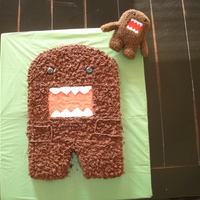 Domo In hindsight I should have given the guy arms but at the time I didn't want to bake additional cake. My son was happy so that's...