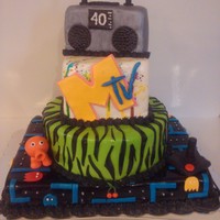 80's Cake I was sent a photo of a cake very similiar to this one. I can't take credit for the idea and I wish I could give credit to the person...