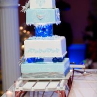 Winter Wonderland Wedding Cake Let it snow,let it snow, let it snow :)