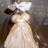 Wedding Dress Favor Cookies 