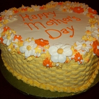 A Mom's Day Cake I Donated To A Homeless Shelter. 