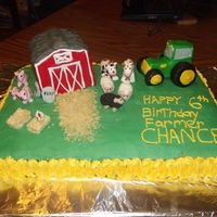 Farm Cake My first ever attempt to use fondant on anything and my first try at any animal or 3D It was a learning experience.