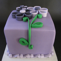 Quilled Flowers In Purple