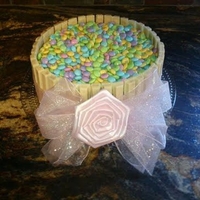 Girly Chocolate M&m Kitkat Cake 