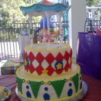 Carnival Themed 1St Birthday Cake 