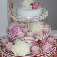 Pink Peonies, White Peonies, Pink Roses, White Roses 