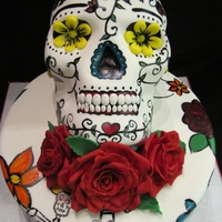 Painted Day Of The Dead For my daughter's 31 birthday. A combination of two CC decorators. Thank you LaWmm22 and dwatkins531 for your designs.