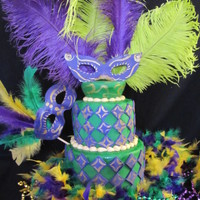 Mardi Gras Birthday This is what my 6 year old grandaughter wanted for her birthday today. She was so excited.