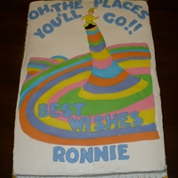 Ronnie's Retirement Cake For my dear friend Ronnie who retired recently. She is an adventurous person, and she LOVES books, so what better combination than the...