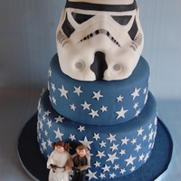 Storm Strooper Wedding Cake This Wedding Cake was a great challange for me but i think it works :)