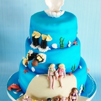 Wedding Cake Divers This Wedding Cake is very Special, the whole Family incl. the dogs has to be on the Cake...this was not very easy :)