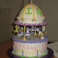 Carousel Merry-Go-Round I made this for my daughter's second birthday. She had enjoyed her first ride on one a few weeks ago. Thanks to all who posted...