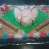 Bridal Shower Phillies Cake 
