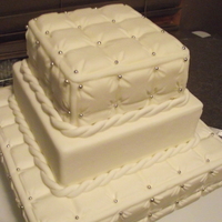 Quilted Cake Quilted wedding cake