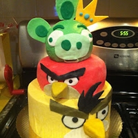Angry Birds Game My son wanted an Angry Birds birthday cake. What a great looking and tasting cake!!