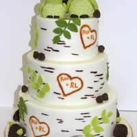 Woodsie Theme GUMPASTE OWL TOPPER, SUGAR PINECONES AND ACORNS