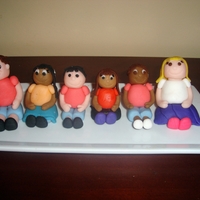 Children children made out of fondant!