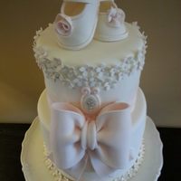 Christening Cake For Allie Paige Christening cake for Allie Paige