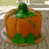 Pumpkin Cake Chocolate cake, butterceam w/ fondant accents