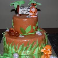 Prehistoric But Not Extinct 60th Birthday Cake