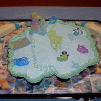 Polo Baby Shower Cupcake Cake 