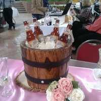 Bucket O' Beer Display cake I did for a bridal show. Wanted to do something fun for the grooms. Everybody loved it.