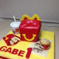 All Edible But The Straw And The Base Sugar Cookie Fries Cupcake Hamburger Chocolate Pop Cup With Fondant Top And Edible Hamburger all edible but the straw and the base. Sugar cookie "fries", cupcake "hamburger", chocolate pop cup with fondant top...